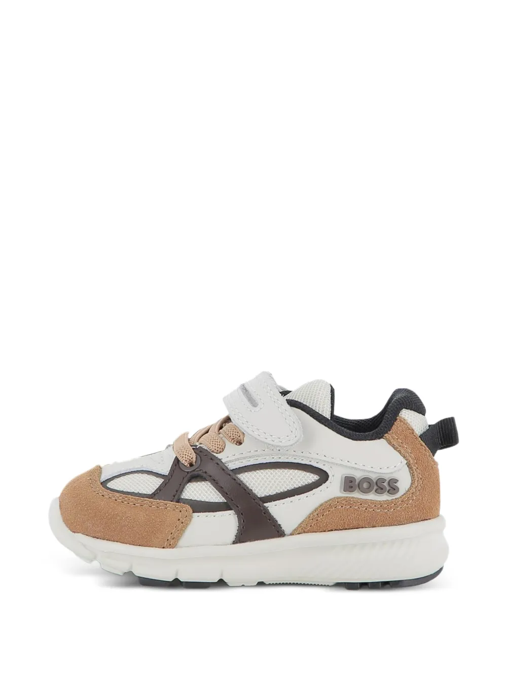 BOSS Kidswear lace-up sneakers Wit