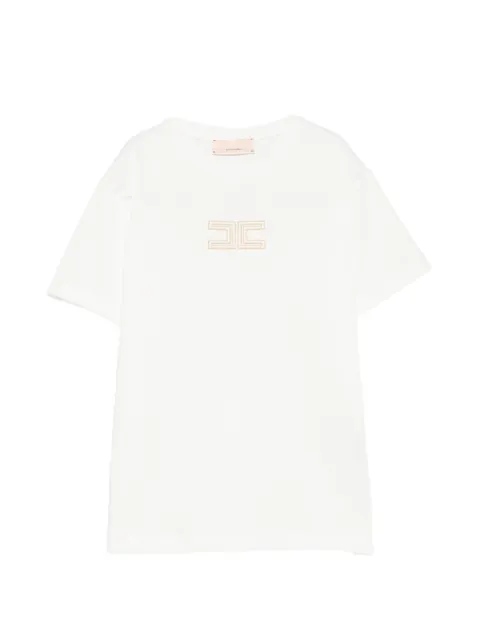 Elisabetta Franchi Kids logo-embroidered T-shirt