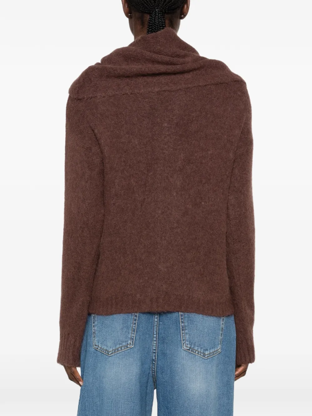 SIMONA CORSELLINI safety-pin sweater Bruin