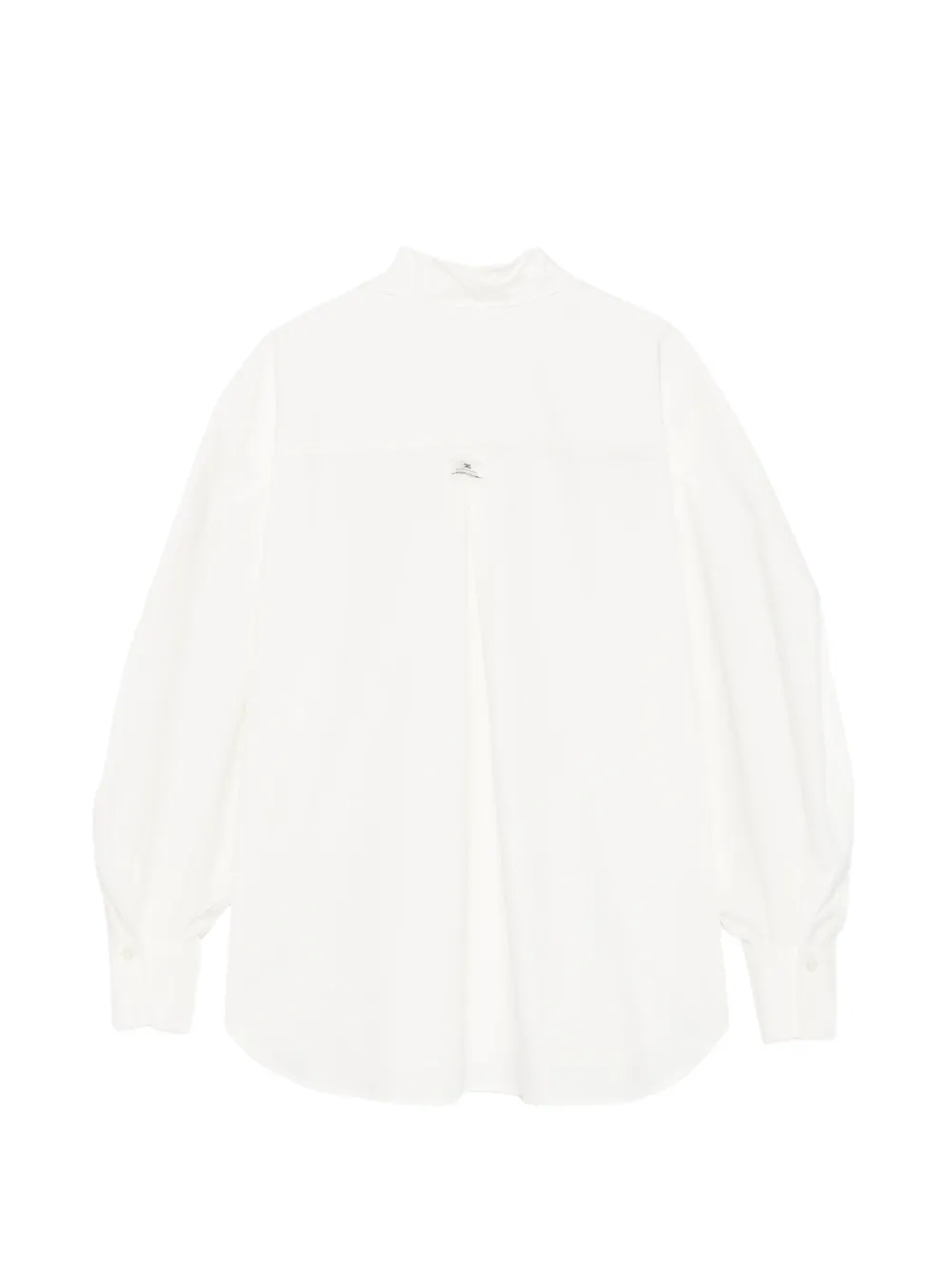 Elisabetta Franchi Kids Shirt met pofmouwen en verfraaid logo Beige