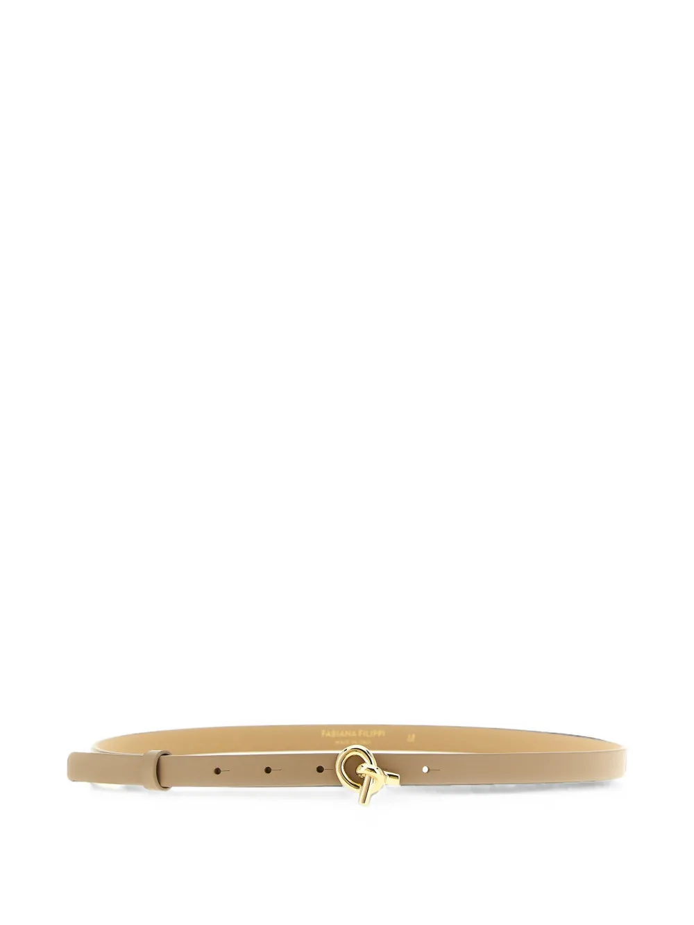 Fabiana Filippi knot-buckle leather belt - Toni neutri