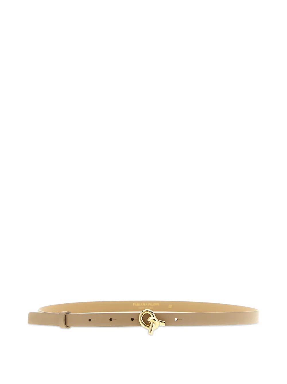 Fabiana Filippi knot-buckle leather belt - Toni neutri