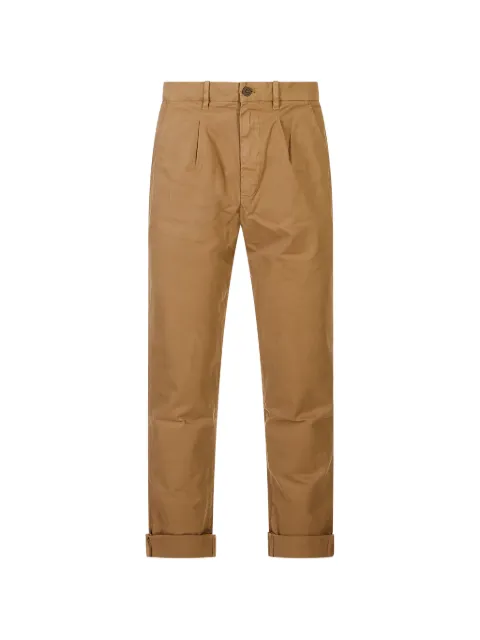 Mason's pleated-detail turn-up trousers
