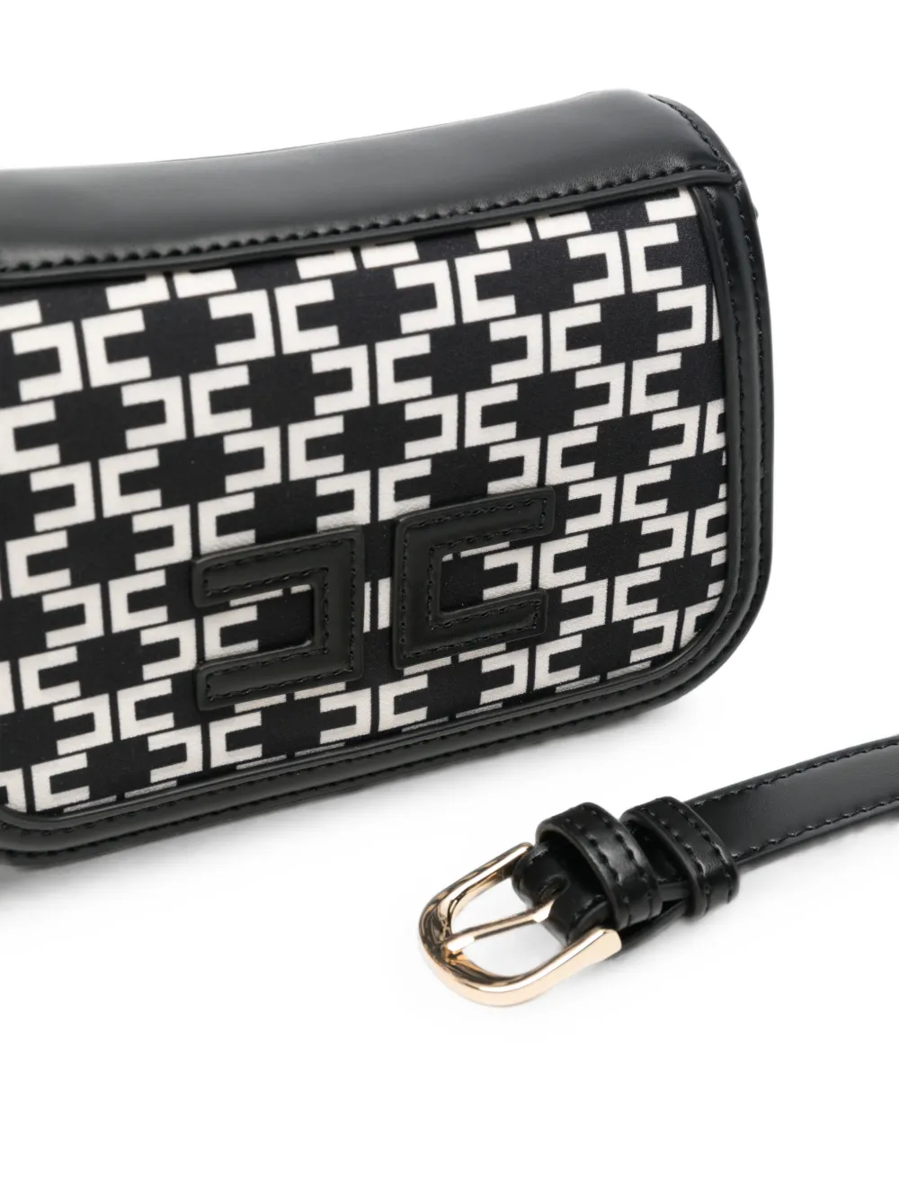 Elisabetta Franchi Kids Heuptas met monogram-print Zwart