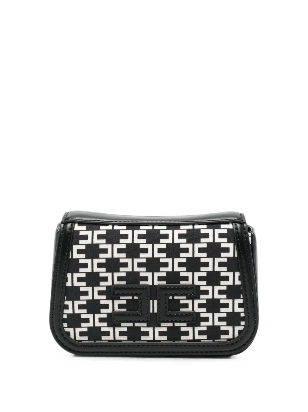 Elisabetta Franchi Kids monogram-pattern belt bag - Nero