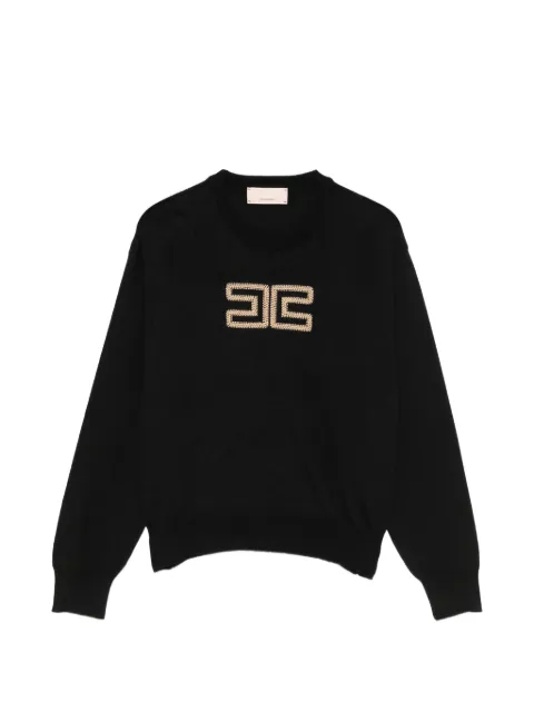 Elisabetta Franchi Kids embellished logo sweater