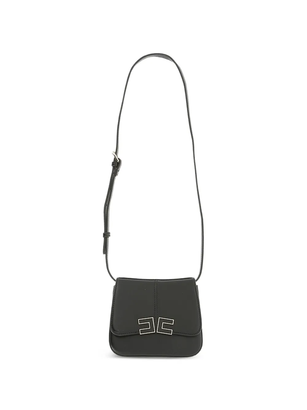 Elisabetta Franchi Kids logo-plaque shoulder bag - Nero