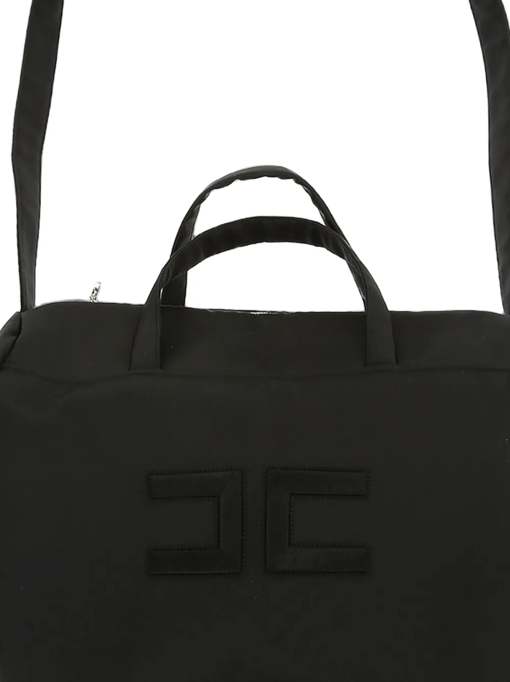 Elisabetta Franchi Kids Luiertas met logopatch Zwart