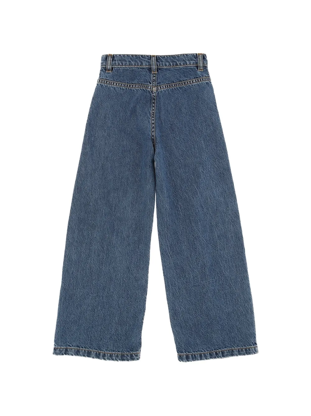 Elisabetta Franchi Kids Jeans met wijde pijpen Blauw