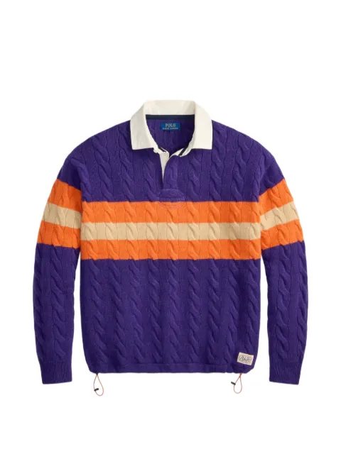 Polo Ralph Lauren relaxed fit cable-knit rugby jumper