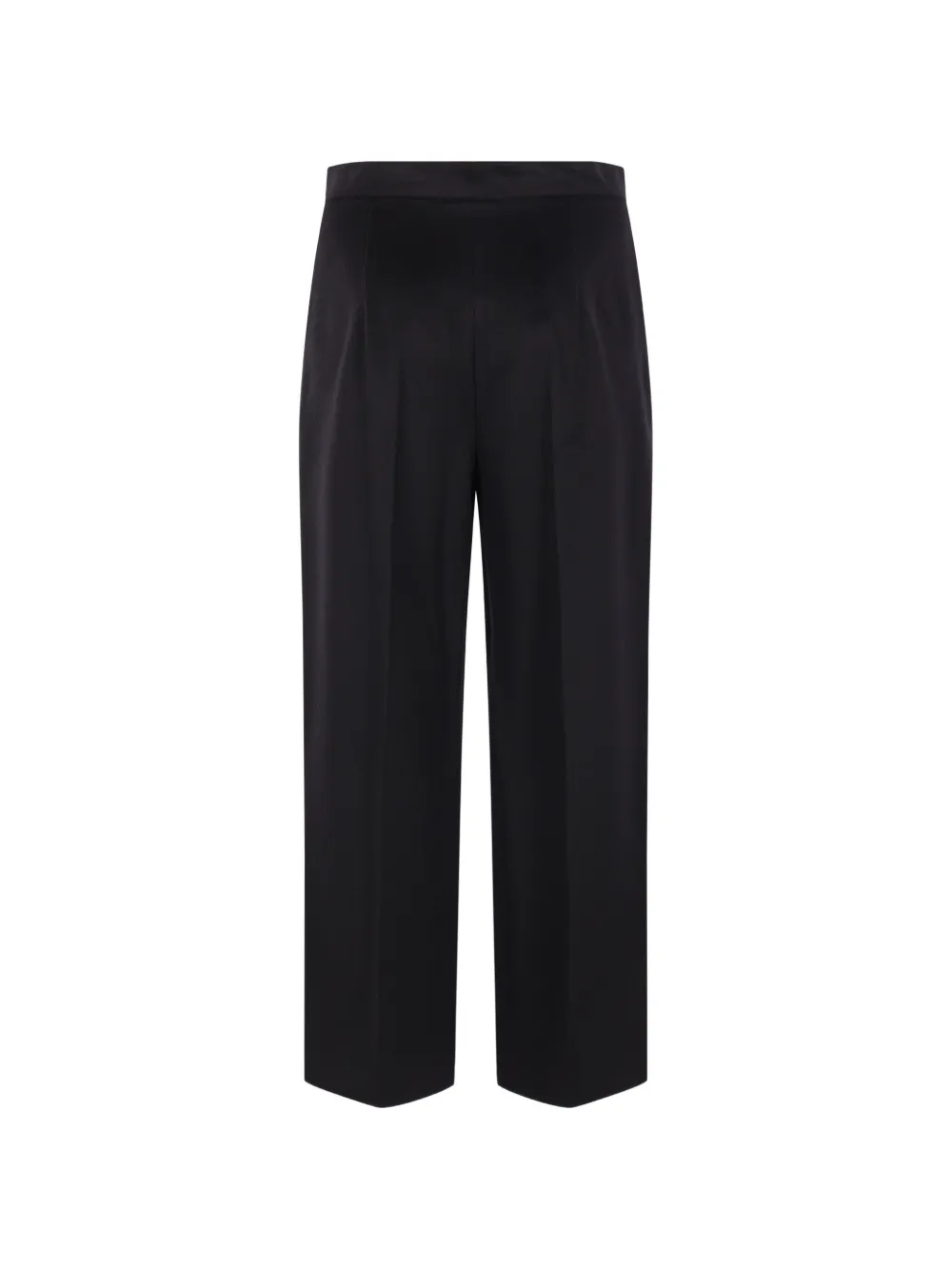 Max Mara pleated virgin wool trousers Zwart