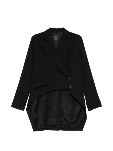 Limi Feu wool gabardine black long jacket
