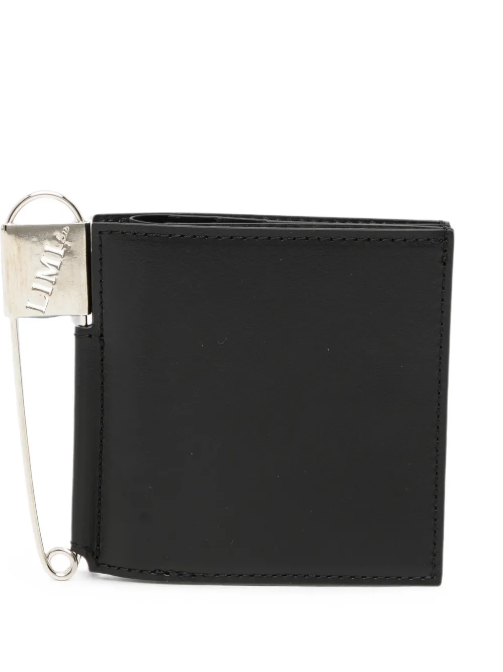 Limi Feu Safety-pin Bifold Wallet In Black