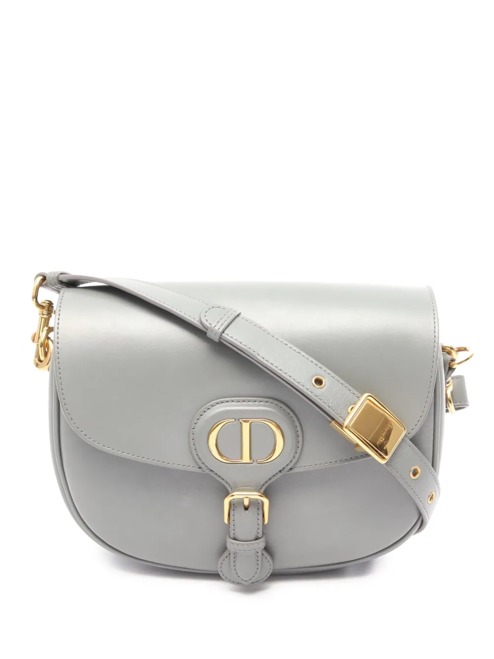Christian Dior Pre-Owned 2020-2026 mittelgroße Bobby Umhängetasche aus Leder - Grau