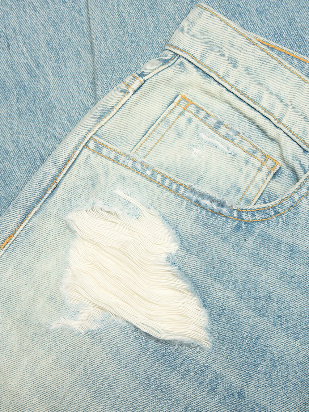Nahmias Rip Tide gerafelde broek Blauw