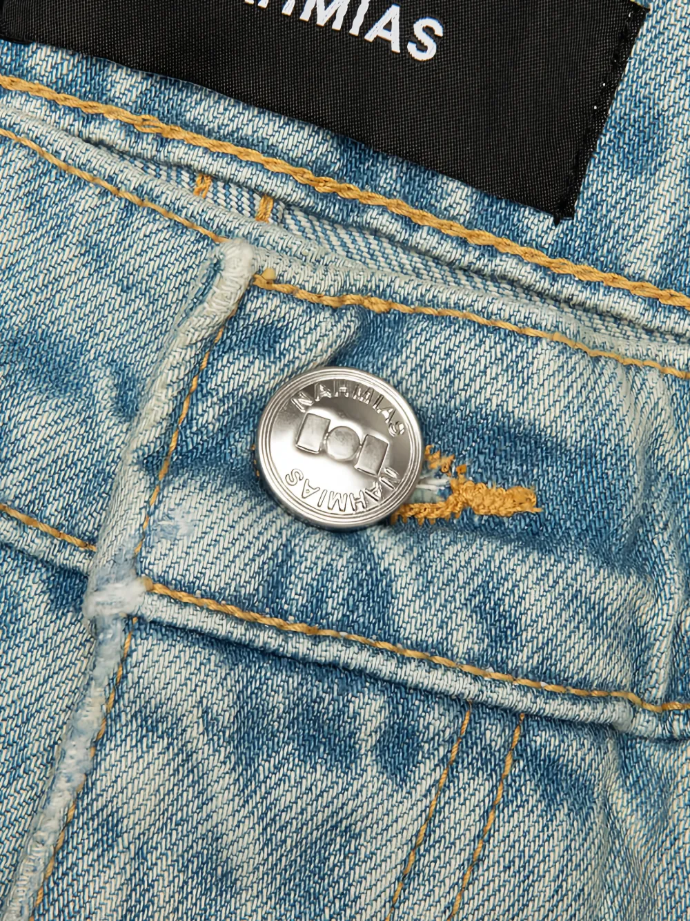 Nahmias Rip Tide gerafelde broek Blauw