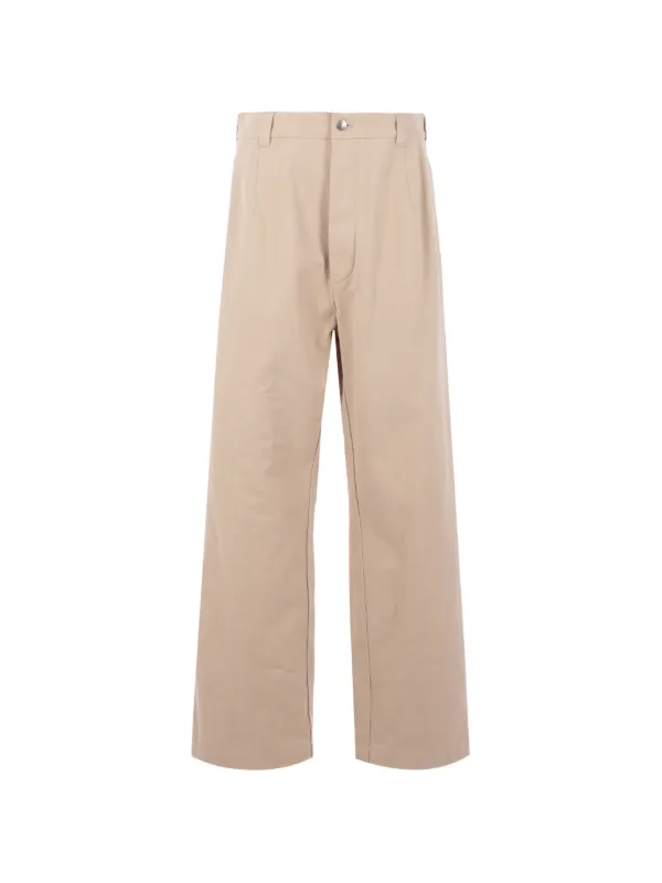 Loro Piana Straight-leg Pleated Trousers in Neutrals