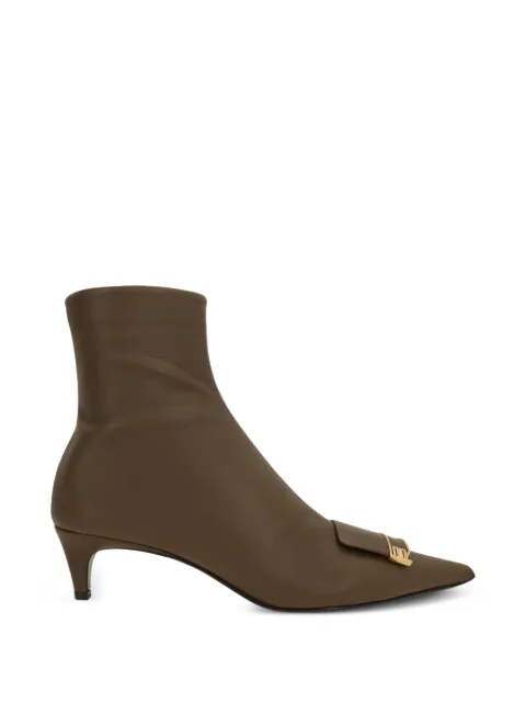 Sergio Rossi Evolv buckle-detail calf leather ankle boots