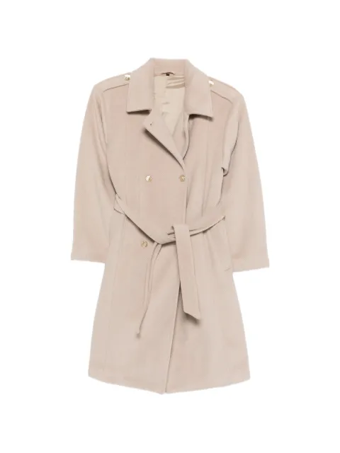 Emporio Armani Kids double-breasted belted coat