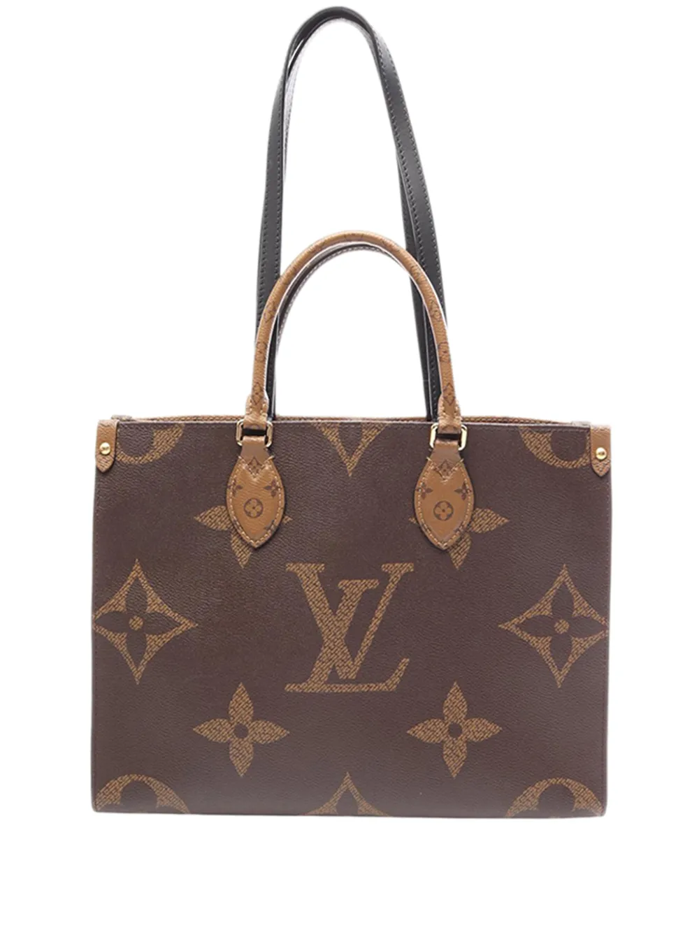 Louis Vuitton Pre-Owned Borsa a tracolla Monogram Reverse Giant OnTheGo MM 2020 - Marrone
