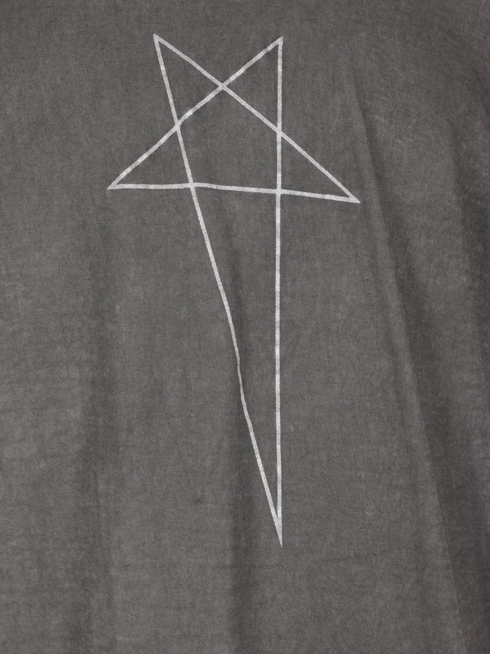 Rick Owens DRKSHDW Level T-shirt met banddetail Grijs