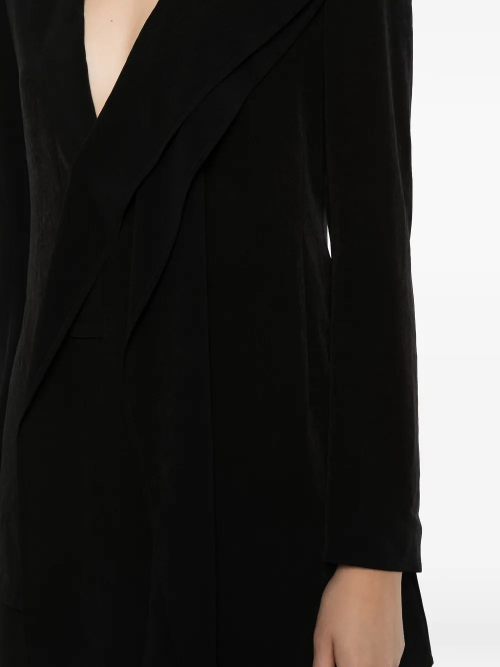 Yohji Yamamoto Asymmetrisch jack Zwart