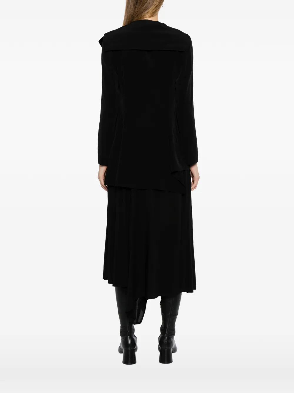 Yohji Yamamoto Asymmetrisch jack Zwart