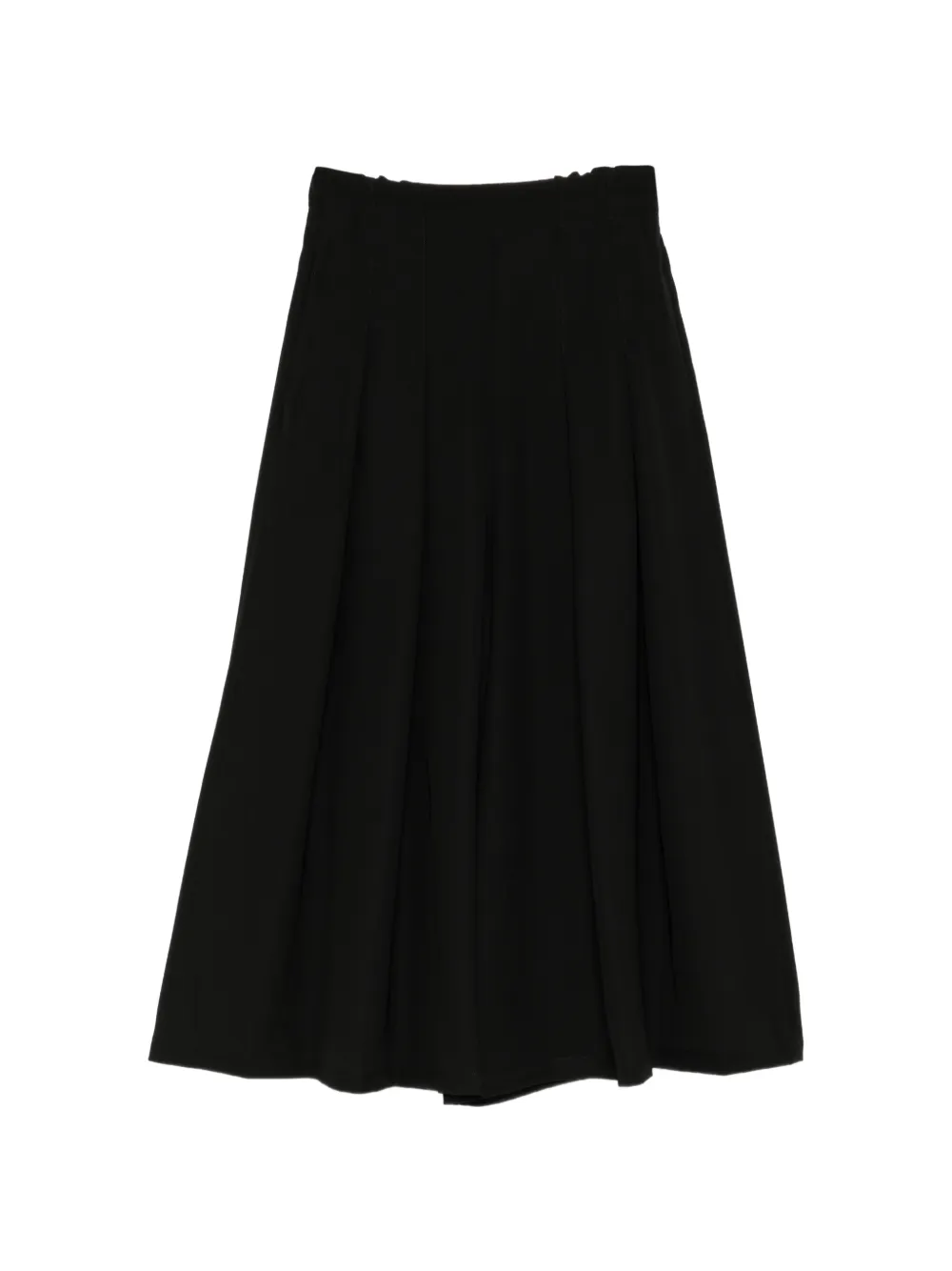 Limi Feu Double-satin Tack Flare Trousers In Black