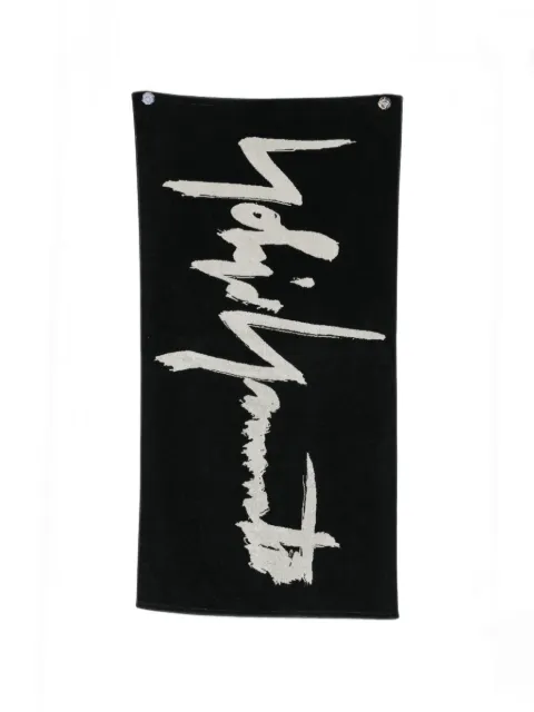 Yohji Yamamoto logo-print towel