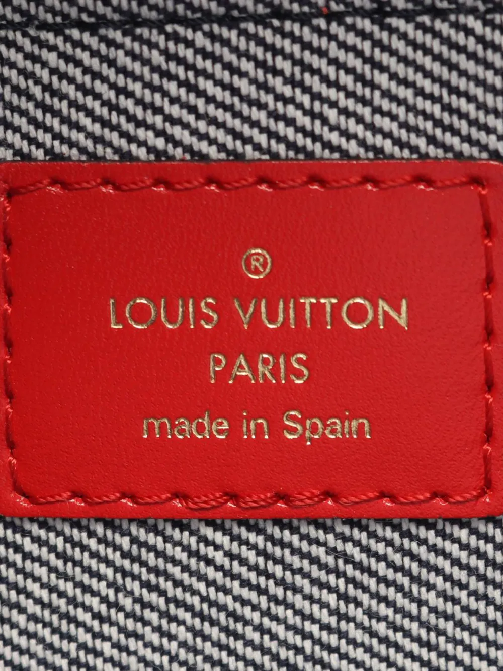 Pre-owned Louis Vuitton 2020 Monogram Denim Patchwork Mini Palm Springs Backpack In Blue