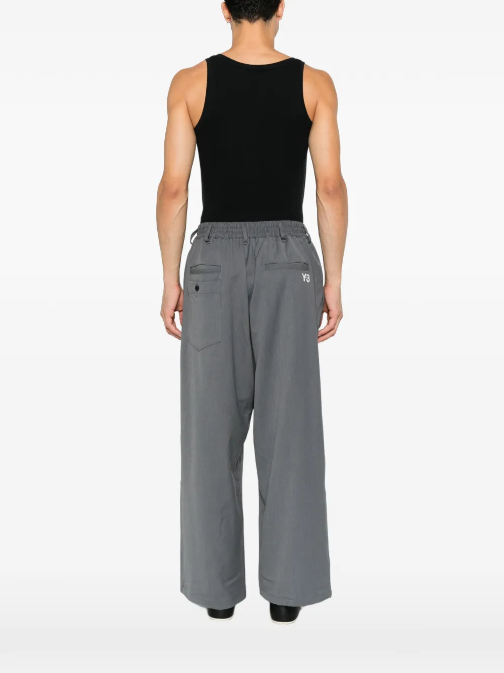 Y-3 x Yohji Yamamoto broek met trekkoord Grijs