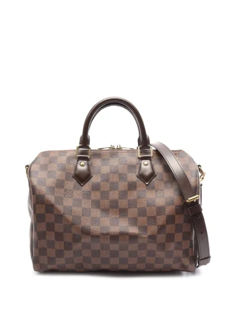 Louis Vuitton Pre-Owned bolso satchel Speedy Bandouliere 30 de lona Damier Ebene 2015