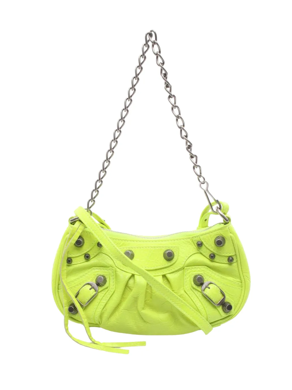 Balenciaga Pre-Owned 2020-2026 Lambskin Motocross Le Cagole XS crossbody bag - Giallo