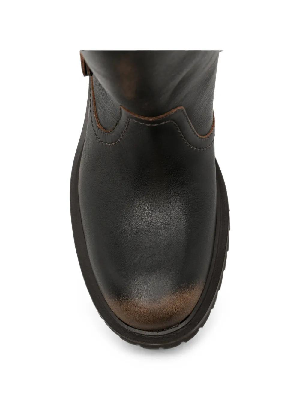 Golden Goose triple-buckle distressed-effect biker boots Bruin