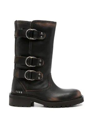Balenciaga Venom バックルストラップ ブーツ | ブラック | FARFETCH JP