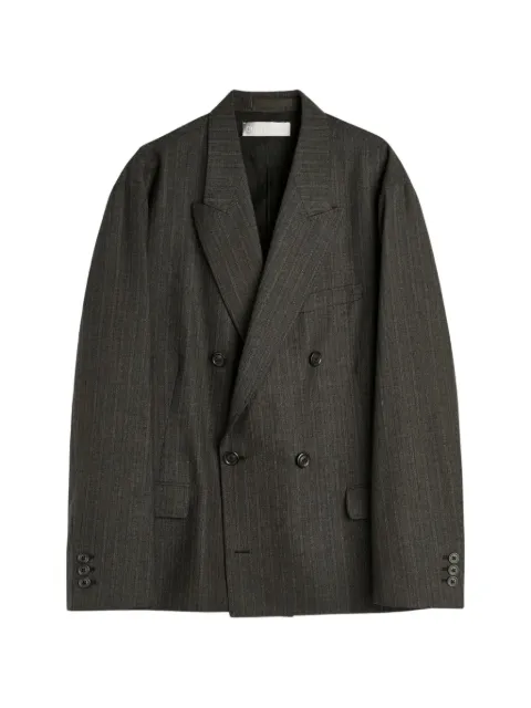 OUR LEGACY double-breasted striped blazer