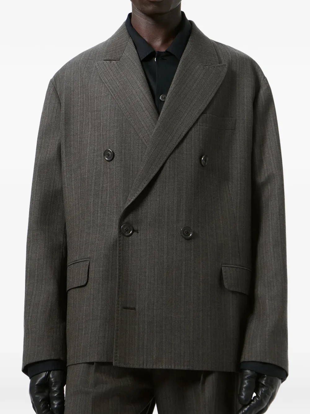 OUR LEGACY Gestreepte blazer Grijs