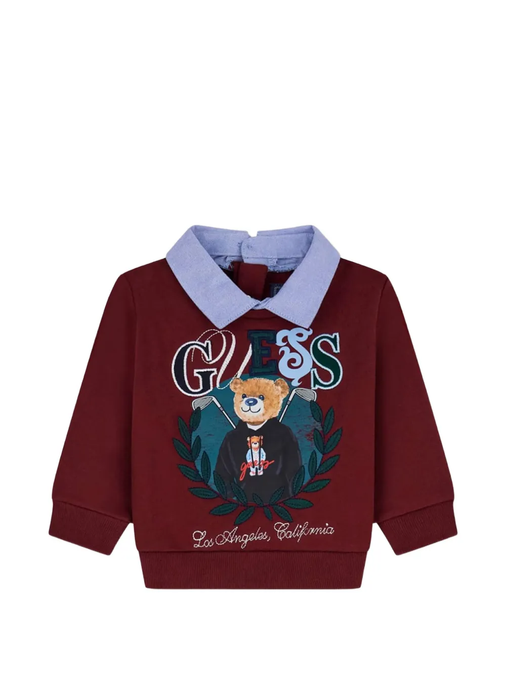 guess kids Jeans en trui met grafische print Blauw