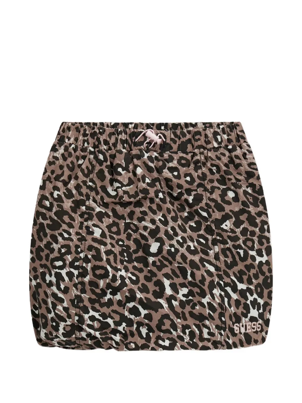guess kids leopard-print skirt - Marrone