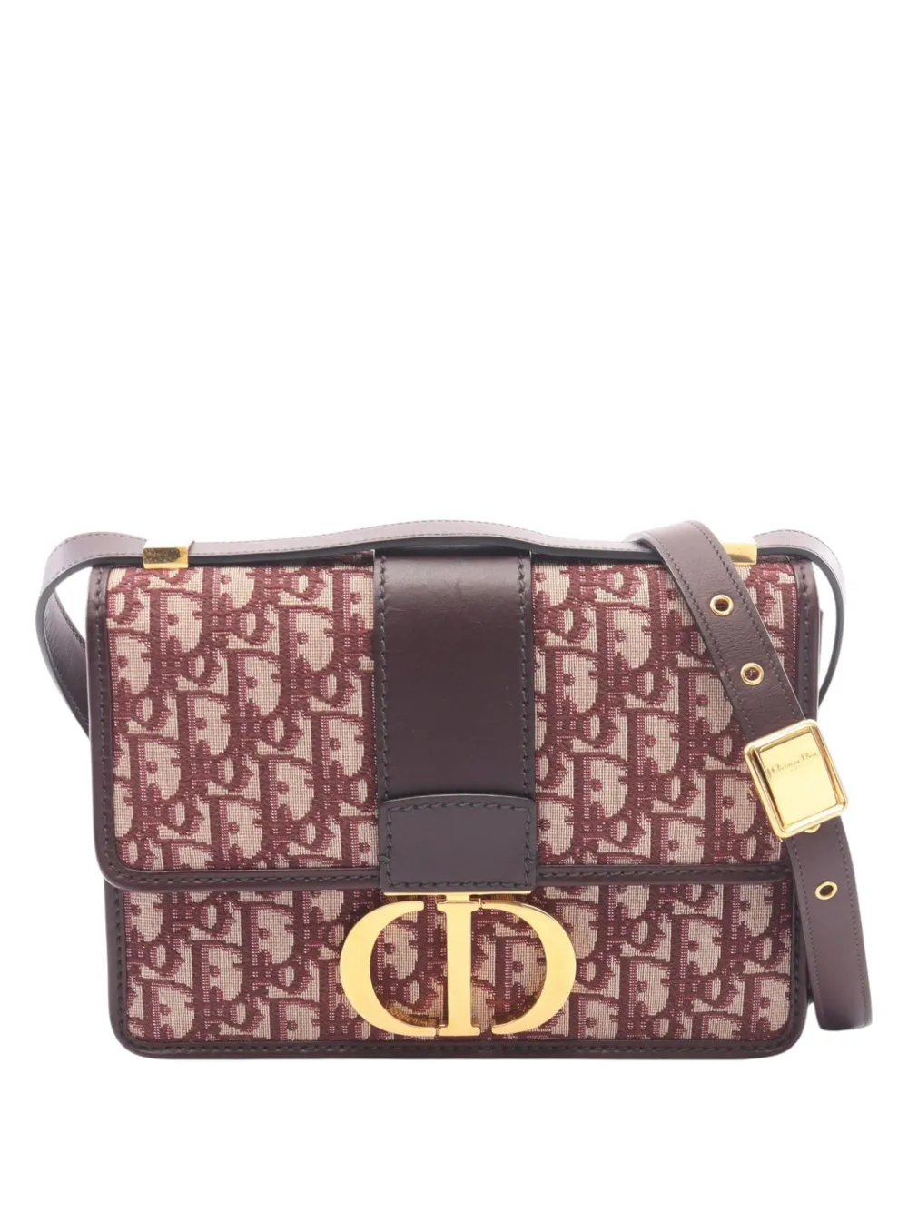 Christian Dior Pre-Owned 2000-2026 Oblique Canvas 30 Montaigne Flap crossbody bag - Red