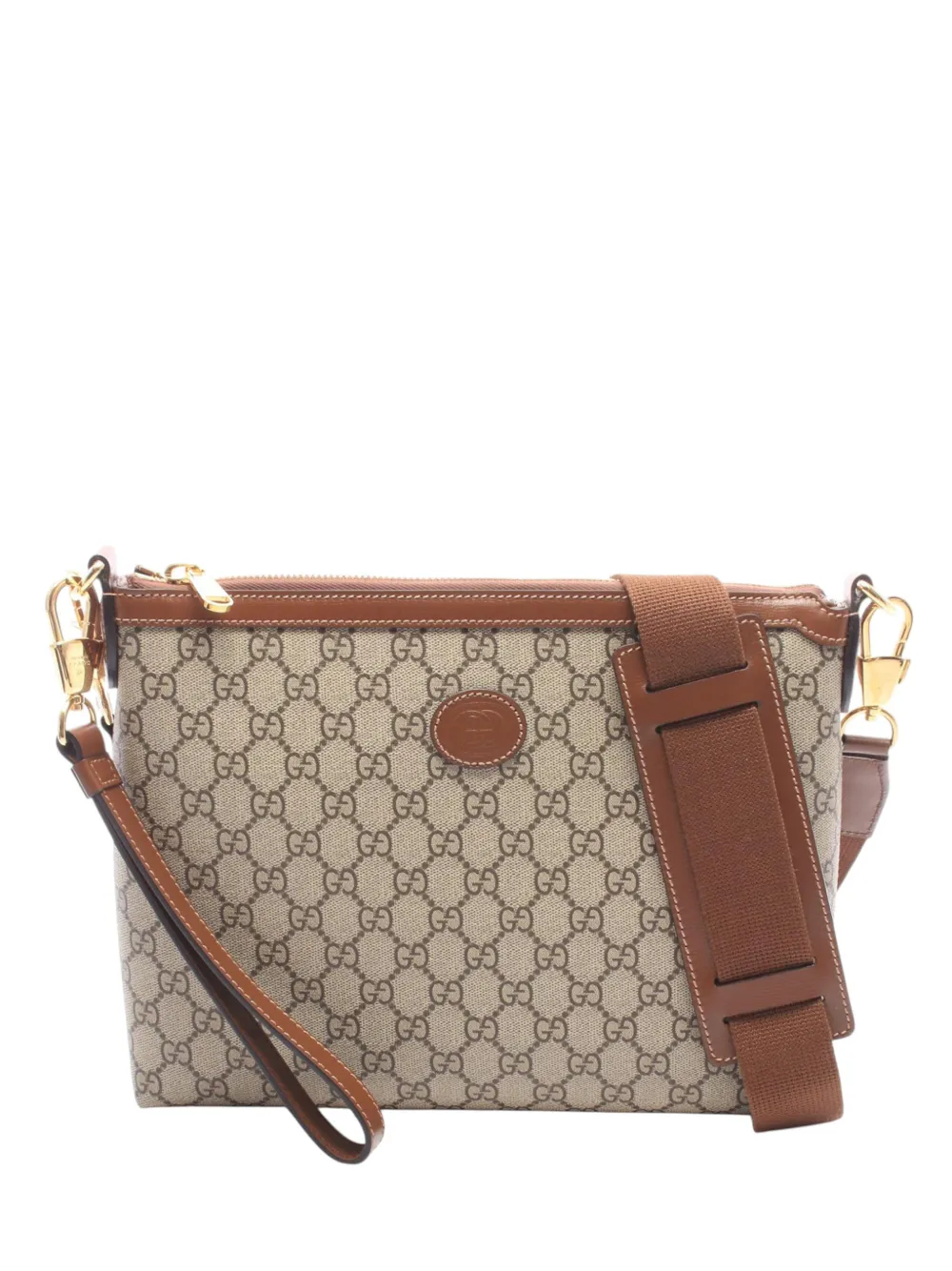 Gucci Pre-Owned 2000-2015 GG Supreme Interlocking G crossbody bag - Nude