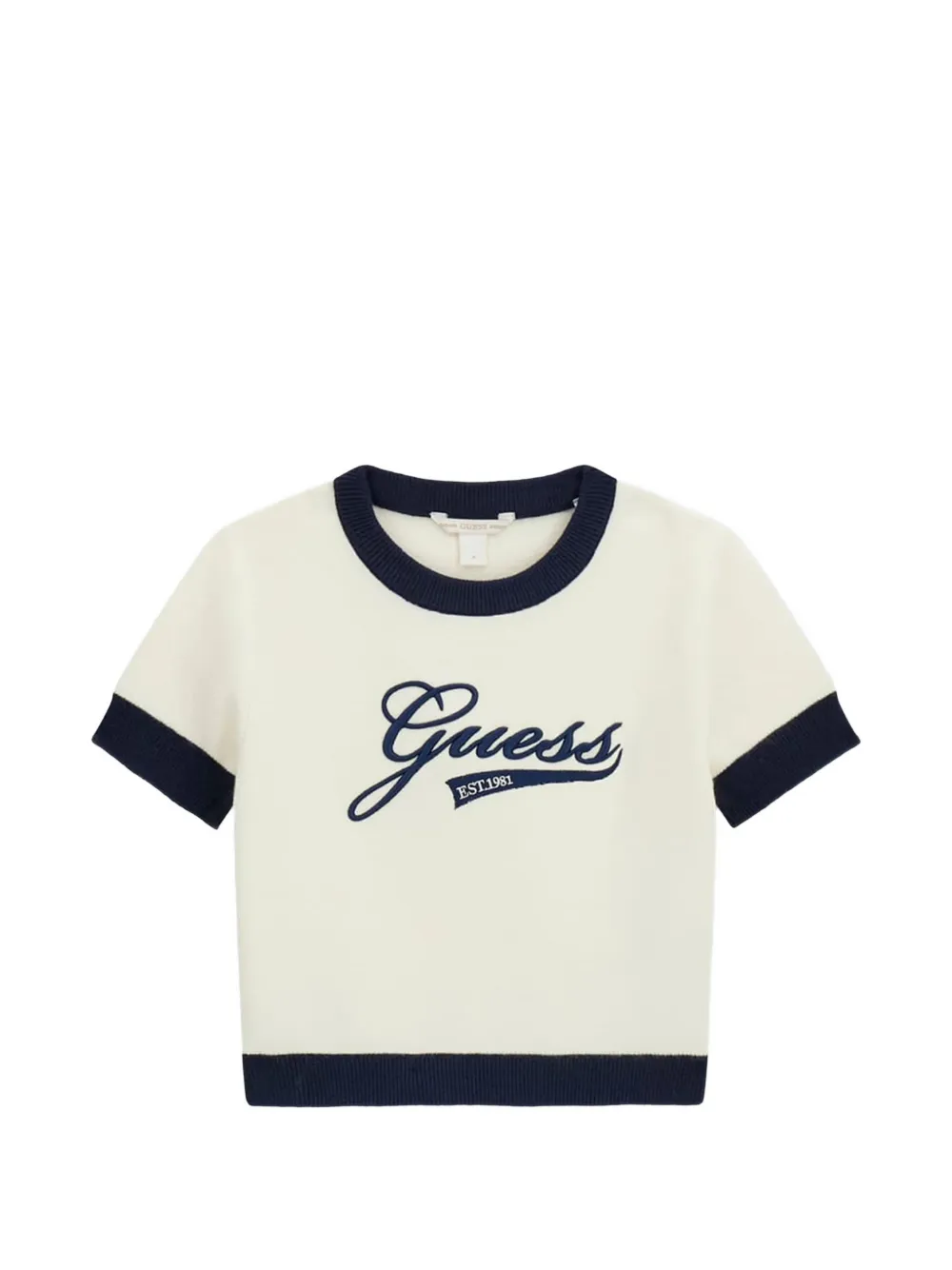 guess kids Trui en plooirok met geborduurd logo Blauw