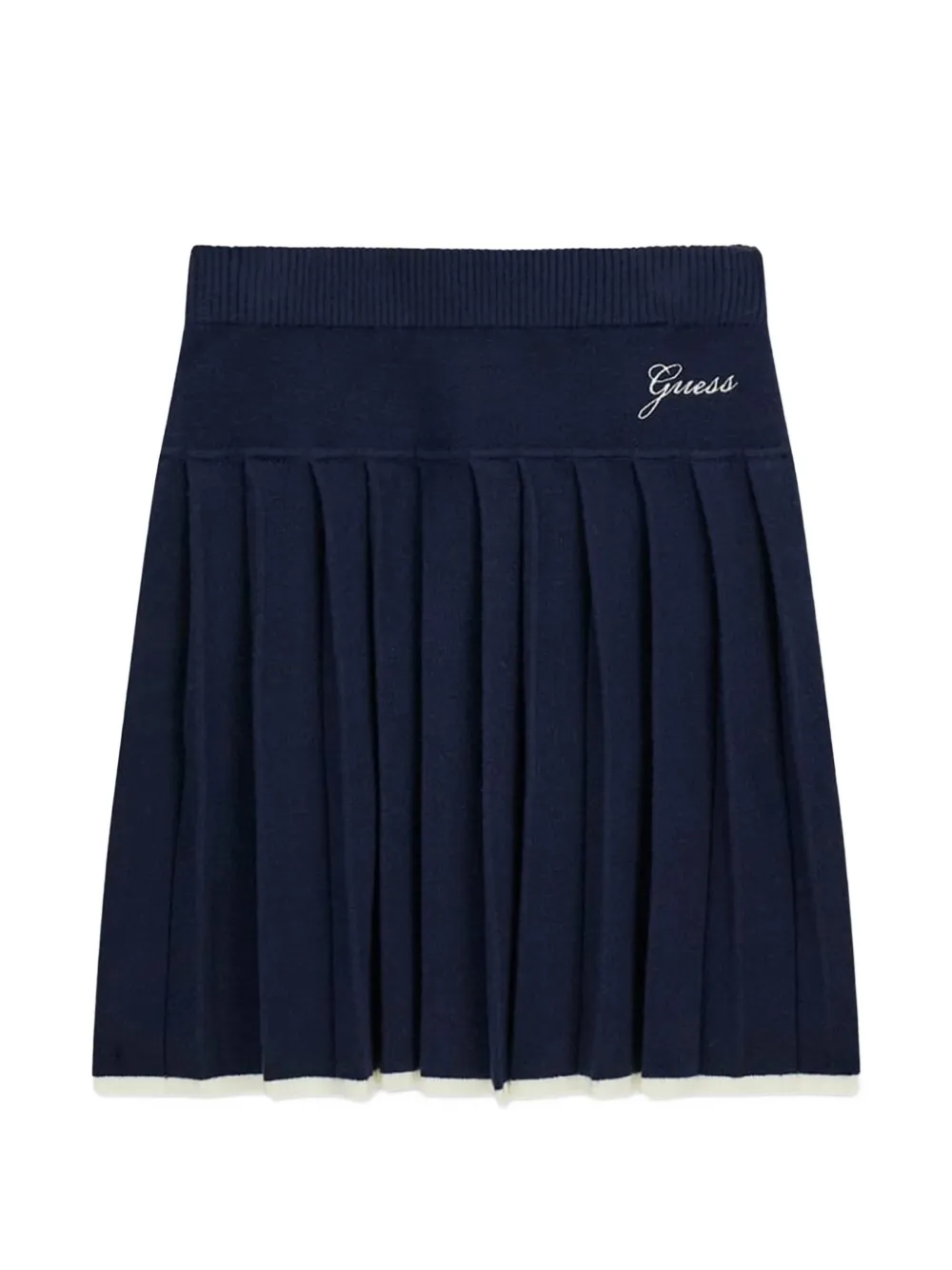 guess kids Trui en plooirok met geborduurd logo Blauw