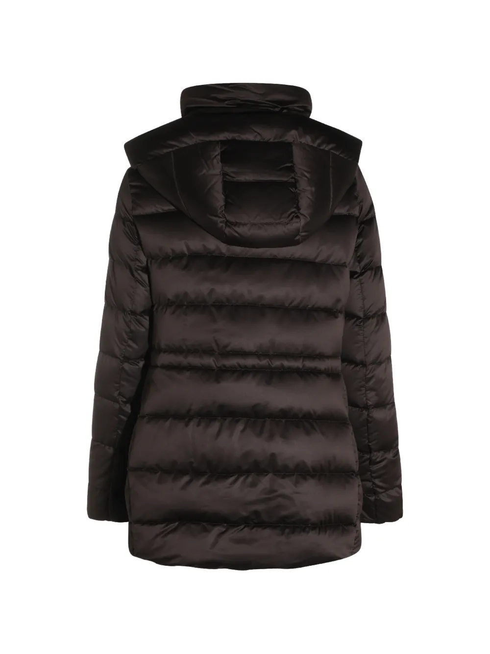 Moorer quilted hooded coat Bruin
