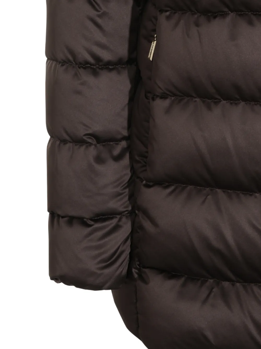 Moorer quilted hooded coat Bruin