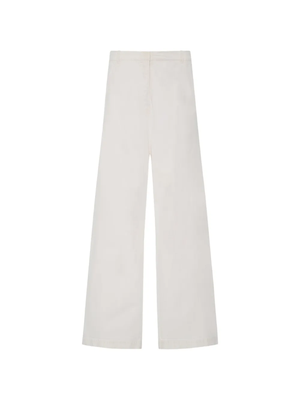 Another Tomorrow embroidered-logo jeans - Bianco