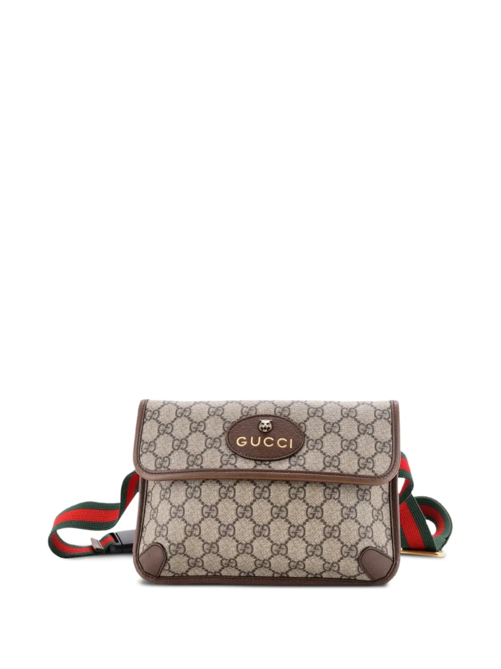 Gucci Pre-Owned Neo Vintage Flap GG Coated Canvas belt bag - Marrone