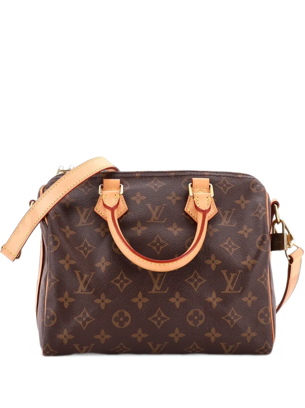Louis Vuitton Pre-Owned Borsa a tracolla Speedy Bandouliere 25 in tela con monogramma - Marrone