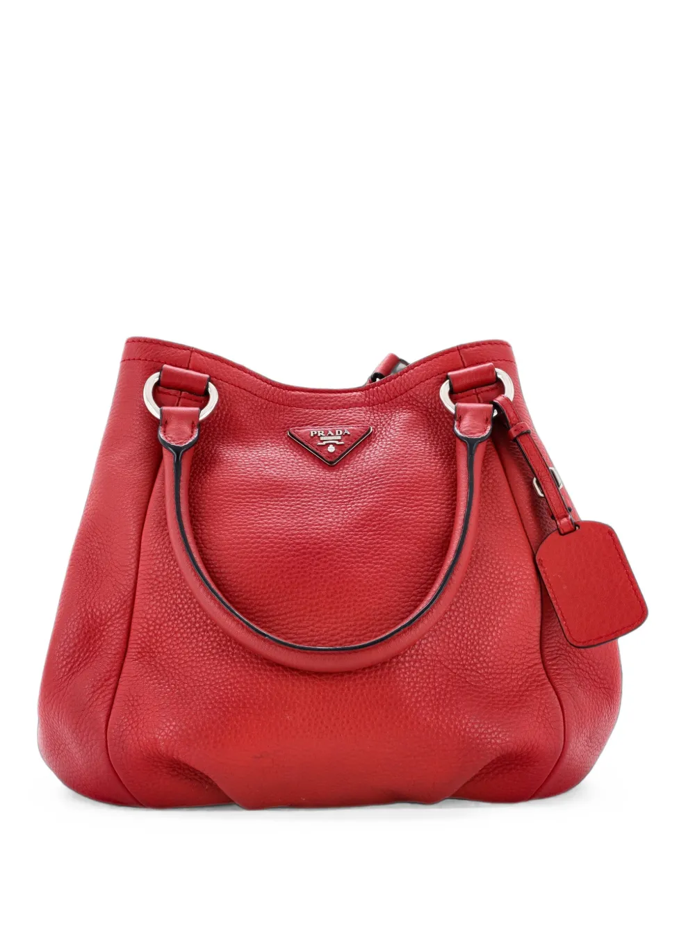 Prada Pre-Owned Convertible Shopping Tote Vitello Daino Small shoulder bag - Rosso