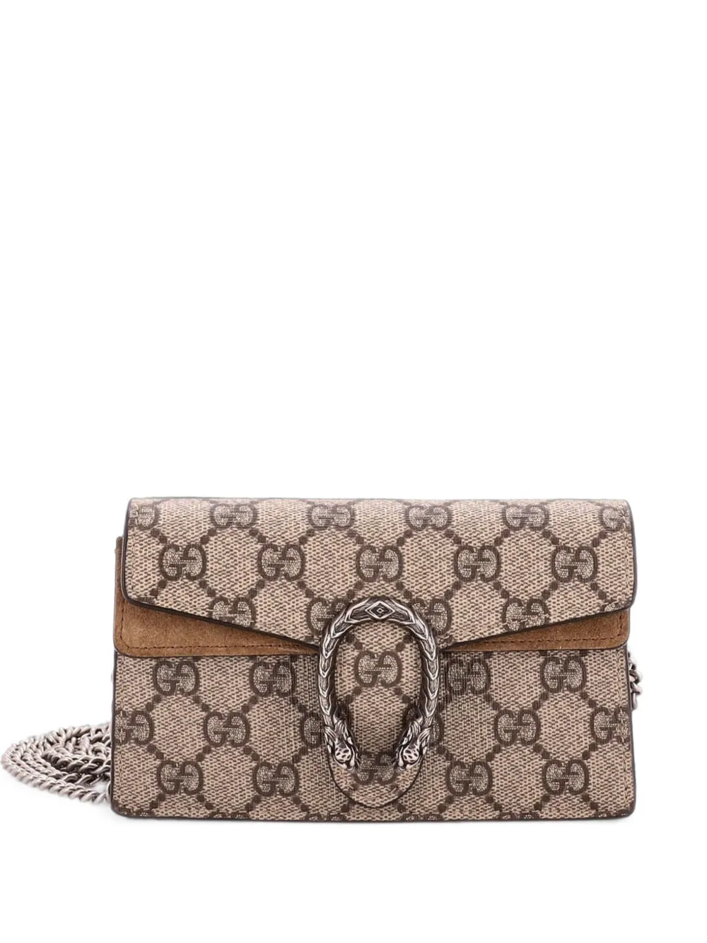 Gucci Pre-Owned Dionysus Bag GG Coated Canvas Super Mini crossbody bag - Marrone
